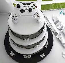 Elegant monogram cake toppers with letters or numbers, funny cake toppers, and more. Inspiracao Em Bolo De Casamento Com Tema De Video Game Todas As Inspiracoes Compartilhadas Na Nossa Pasta Pod Gamer Wedding Cake Gamer Wedding Geeky Wedding