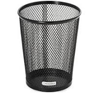 Rolodex Nestable Jumbo Wire Mesh Pencil Cup, 4 3/8 dia. x 5 2/5, Black
