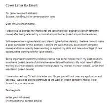 Cover Letter For A Job By Email Sample Just Letter Templates Job Cover Letter Email Cover Letter Cover Letter Template