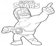 Darryl remodel, star power 1: Daryl Brawl Stars Coloring Pages Printable