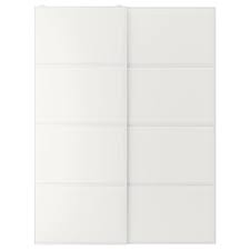 Tjorhom Pair Of Sliding Doors White Ikea In 2020 Kleiderschranksystem Schiebe Tur Ikea