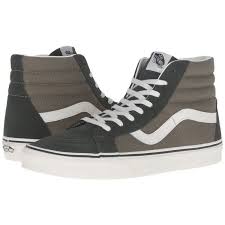 Vans Sk8 Hi Reissue 2 Tone Duffel Bag Burnt Olive Skate Shoes Top Leather Shoes Vans Sk8 Vans