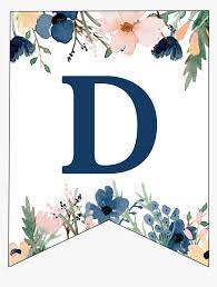 I hope this flower banner becomes more popular because i like it more but i can't complain when people like my printables! Free Printable Floral Banner Letters Hd Png Download Transparent Png Image Pngitem