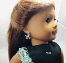 Metal Rocking Horse Earrings Dangles, Fits American Girl Dolls, No Posts  Included, 4 Dollar Shipping Max Per Order AG08