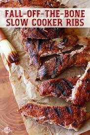 Fall Off The Bone Slow Cooker Ribs Recipe Slow Cooker Ribs Recipe Slow Cooker Ribs Rib Recipes