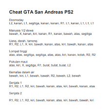Gta san andreas cheats for pc. Cheat Gta Sa Ps2 Komplit Latest Version For Android Download Apk