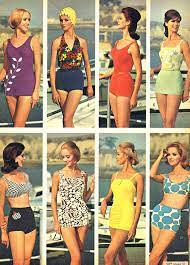 Mid Mod Swimwear From Sears 1964 Retro Swimwear Vintage Swimsuits Vintage Outfits