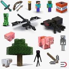 Minecraft Collection 3d Model Ad Minecraft Collection Model Minecraft Minecraft Sheep Minecraft Ender Dragon