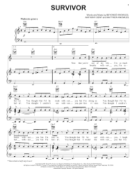This game could easily be done on a lawn, but we liked the tennis court idea because it had sides which kept the players contained, had a smooth surface so they wouldn't trip in a hole, and had a nice fence in the middle to make it extra hard to maneuver around. Destiny S Child Survivor Sheet Music Download Printable Pop Pdf Score How To Play On Piano Chords Lyrics Sku 109699