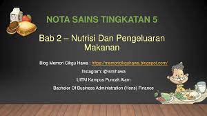 Nota tingkatan 4 bab 2: Nota Sains Tingkatan 5 Bab 2 Nutrisi Dan Pengeluaran Makanan