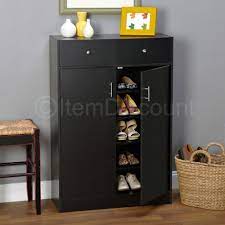 20 Pair Black Shoe Cabinet Rack Storage 5 Shelf 2 Dresser Drawers Doors Entryway Shoe Cabinet Entryway Shoe Storage Cabinet Shoe Cabinet