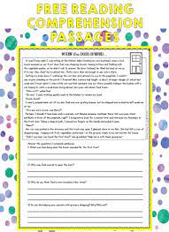Free Reading Passages Third Grade Reading Comprehension Reading Comprehension Passages Free Reading Passages