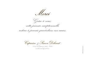 Maxime letavernier et sa femme vous remercient pour votre présence dans le moment le plus difficile de notre. Carte De Remerciement Mariage Plein La Vue Paysage