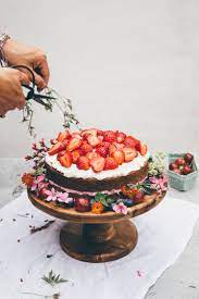 A Midsummer Berry Cake With Recipe Berry Cake Food Desserts