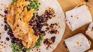 Rachael S Chipotle Chicken And Black Bean Burritos Chipotle Chicken Bean Burritos Recipes