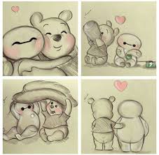 Winnie The Pooh And Baymax Cute Disney Drawings Cute Drawings Baymax Drawing