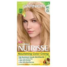 Your hair color is a piece of the big puzzle when completing your look. Garnier Nutrisse Nourishing Color Creme 92 Light Buttery Blonde Target
