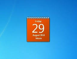 Slovak Calendar Windows 7 Desktop Gadget Calendar Desktop Gadgets Gadgets