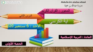 بوربوينت درس اية الكرسي مع الاجابات للصف الثاني مادة التربية الاسلامية Prayers Art Supplies School