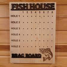Personalized Fish House Brag Board Great for the Fish House, Wheel House  and Ice Castle - Etsy
