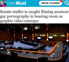 Mike on X: A Senate staffer made a porn film in the Senate chamber. Videos  and photos posted in a private group for gay men in politics reveal  heretofore hidden talents of