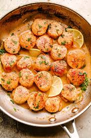 Place the basket over the boiling water, making sire the water does not touch the scallops. Garlic Butter Scallops Easy Seared Scallops Recipe