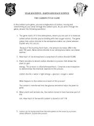 The Carbon Cycle Worksheet Answers Carbon Cycle Game Worksheet Carbon Cycle In 2020 Probability Worksheets Graphing Worksheets Carbon Cycle