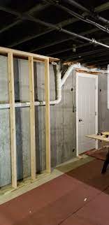 The top board then gets installed and the wall studs get. How To Frame Up To Basement Exterior Door Home Improvement Stack Exchange