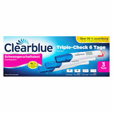 Er ist zu über 99 prozent zuverlässig beim nachweis einer schwangerschaft ab dem fälligkeitstag der periode. Clearblue Schwangerschaftstest Triple Check 3 St Shop Apotheke Com