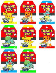 Online Shop Pokemon Go Favor Tags Pokemon Go Thank You Tags Pokemon Go Gift Favors Bir Pokemon Party Decorations Pokemon Party Favors Pokemon Birthday Party