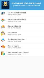 Check spelling or type a new query. Soal Un Smp 2019 Unbk Usbn For Android Apk Download
