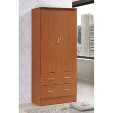 Our bedroom furniture category offers a great selection of bedroom armoires and more. 2 Door Bedroom Armoire Closet Wardrobe Cabinet W Drawers Clothes Storage Brown Ebay