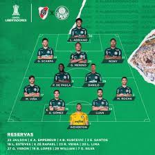 O palmeiras finalizou na manhã de hoje (18) os preparativos para o jogo contra o athletico, amanhã (19), às 19h30, na arena da baixada. Confira A Escalacao Do Palmeiras Para Enfrentar O River Plate