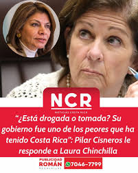 🔥 Pilar Cisneros no se guardó nada contra Laura Chinchilla tras tuit que  la tilda de “diputada inútil”. 🔗  https://ncrnoticias.com/nacionales/esta-drogada-o-tomada-su-gobierno-fue-uno-de-los-peores-que-ha-tenido-costa-rica-pilar-cisneros-le-responde-a  ...