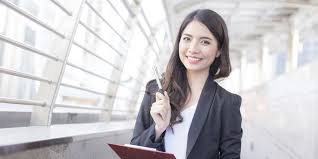 Business cards, flyers, banners & more great products. Young Beautiful Business Woman Standing In City With Success Feeling For Work Young Business Woman Cuinsight
