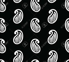 Maybe you would like to learn more about one of these? Seamless Black And White Simple Paisley Pattern Royalty Free Cliparts Vectors And Stock Illustration Image 128318893