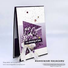 Create personalized printable cards with desygner's free card maker: Mystampgarden Kylie Bertucci S Demonstrator Support Program Blog Hop January 2021 In 2021 Handmade Thank You Cards Paper Crafts Cards Card Craft