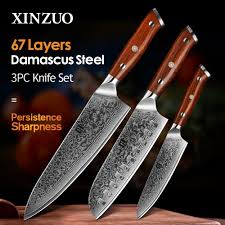 Keep an eye out for promotions and deals, so you get a big saving of kitchen knife set. Xinzuo 1pcs Or 3pcs Kitchen Knife Sets Japanese Forged Damascus Steel Chef Santoku Knives Stainless Steel Rosewood Handle Knife Set Kitchen Knife Setsteel Kitchen Knives Sets Aliexpress