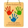 PREZENT NA DZIEŃ MATKI DLA MAMY TATY RAMKA ODCISK DŁONI LAURKA ...