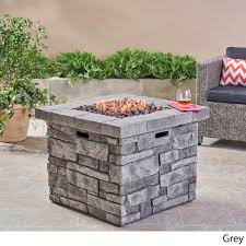 Outland series 401 table fire pit. Angeles Outdoor Propane Square Fire Pit Table With Lava Rocks By Christopher Knight Home N A Overstock 19515354