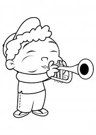 Trumpets are one of the earliest instruments. Quincy Plays The Trumpet Coloring Pages Little Einsteins Coloring Pages Colorings Cc