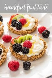 Breakfast Fruit Tarts Gf In 2020 Dessert Recipes Easy Fruit Breakfast Fruit Tart