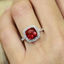 If One Must Get A Halo Ring They Should Get This 2 56ct Emerald Engagement Ring Weddi Ruby Engagement Ring Emerald Engagement Ring Stunning Engagement Ring