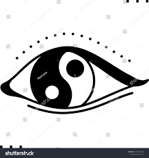 Human Eye Yin Yang Symbol Vector Stock Vector (Royalty Free) 1701420352 |  Shutterstock