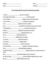 Ar Verbs Worksheet Free Printable Verb Worksheets Worksheets Free Spanish Verb Conjugation