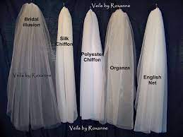 Pencil Edge Chiffon Organza English Net Chapel Length Mantilla Veil Chapel Length Veil Mantilla Veil Wedding Veils Short