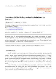 Delgado concrete products ei tegutse valdkondades ostlemine, ehitus. Pdf Calculation Of Chloride Penetration Profile In Concrete Structures