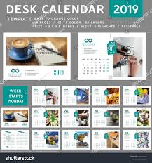 Desk Calendar 2019 Template Vector Desk Calendars Calendar 2019 Template Small Business Office