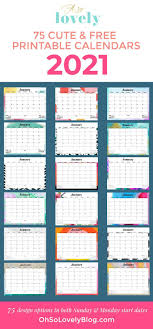 Please note that our 2021 calendar pages are for your personal use only, but you our printables are free for your personal use only. 13 Cute Free Printable Calendars For 2021 You Ll Love Hot Beauty Health