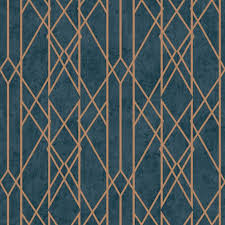 Rasch Gemini Linear Geo Navy Blue Gold Metallic Wallpaper 215144 Geometric Wallpaper Navy Geometric Wallpaper Teal Geometric Wallpaper Metallic